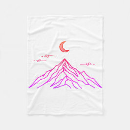 Gradient Fleece Blanket "Vivid Peaks" Deken