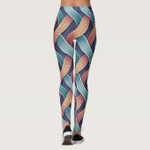 Gradient Flow Illusion | Seamless Abstract 3D Leggings (Achterkant)
