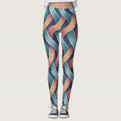 Gradient Flow Illusion | Seamless Abstract 3D Leggings (Voorkant)