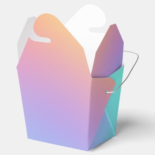 Gradiënt Freeform pasta Bedankdoosjes (Geopend)