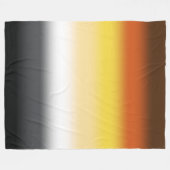 Gradient Gay Beer Pride Flag - Kleurrijke Beer Fla Fleece Deken (Voorkant (Horizontaal))