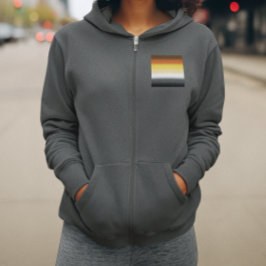 Gradient Gay Beer Pride Flag - Kleurrijke Beer Fla Hoodie