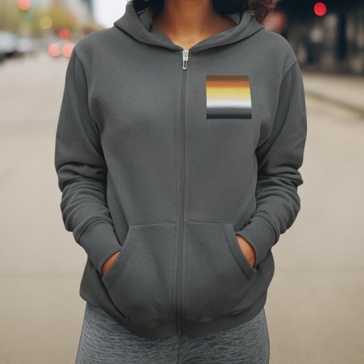 Gradient Gay Beer Pride Flag - Kleurrijke Beer Fla Hoodie