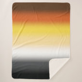 Gradient Gay Beer Pride Flag - Kleurrijke Beer Fla Sherpa Deken (Voorkant)