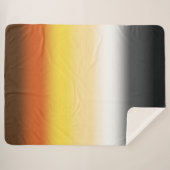 Gradient Gay Beer Pride Flag - Kleurrijke Beer Fla Sherpa Deken (Voorkant (horizontaal))