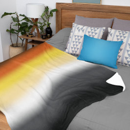 Gradient Gay Beer Pride Flag - Kleurrijke Beer Fla Sherpa Deken