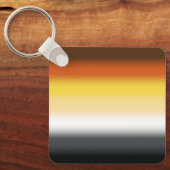 Gradient Gay Beer Pride Flag - Kleurrijke Beer Fla Sleutelhanger (Voorkant)