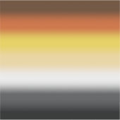Gradient Gay Beer Pride Flag - Kleurrijke Beer Fla Sticker (Voorkant)