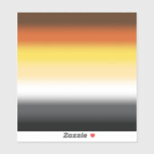 Gradient Gay Beer Pride Flag - Kleurrijke Beer Fla Sticker (Vel)