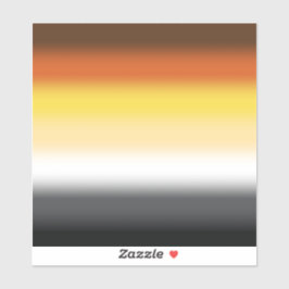 Gradient Gay Beer Pride Flag - Kleurrijke Beer Fla Sticker