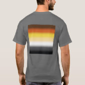 Gradient Gay Beer Pride Flag - Kleurrijke Beer Fla T-shirt (Achterkant)