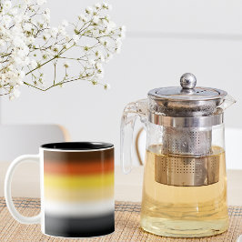 Gradient Gay Beer Pride Flag - Kleurrijke Beer Fla Tweekleurige Koffiemok