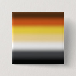 Gradient Gay Beer Pride Flag - Kleurrijke Beer Fla Vierkante Button 5,1 Cm