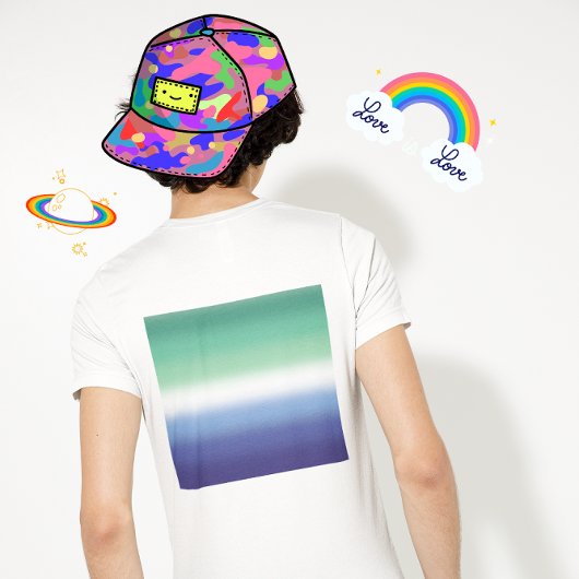 Gradient Gay MLM Pride Flag – Kleurrijke MLM Flag T-shirt