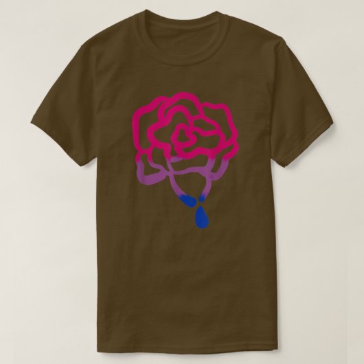 Gradiënt Gedopt Roos Lgbt Gay Pride Maand T-shirt (Design voorkant)
