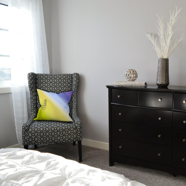 Gradiënt geel groen lavendel naam Sierkussen (Creator heeft geüpload)