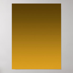 Gradiënt Geel - licht naar diep Stemming Achterg Poster