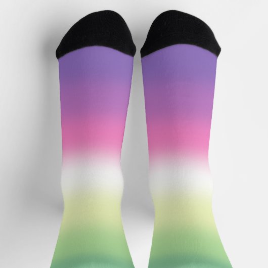 Gradient Genderfae Pride Flag Sokken (Top)