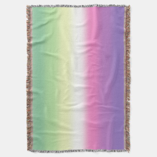 Gradient Genderfea Pride Flag – Genderdoe Flag Deken (Voorkant Verticaal)