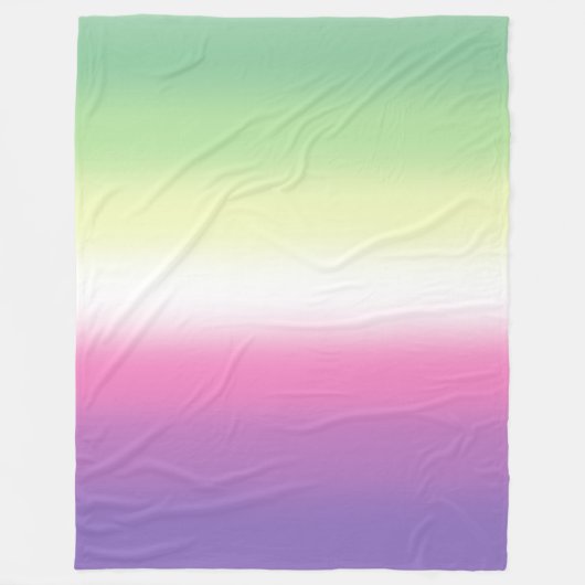 Gradient Genderfea Pride Flag – Genderdoe Flag Fleece Deken (Voorkant)