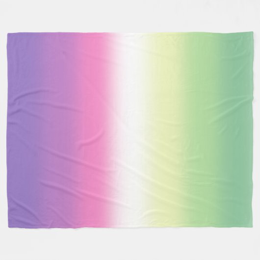 Gradient Genderfea Pride Flag – Genderdoe Flag Fleece Deken (Voorkant (Horizontaal))