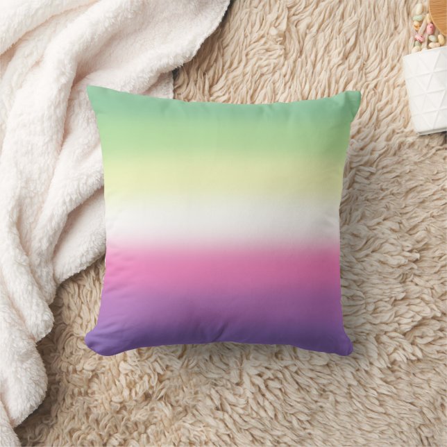 Gradient Genderfea Pride Flag – Genderdoe Flag Kussen (Deken)