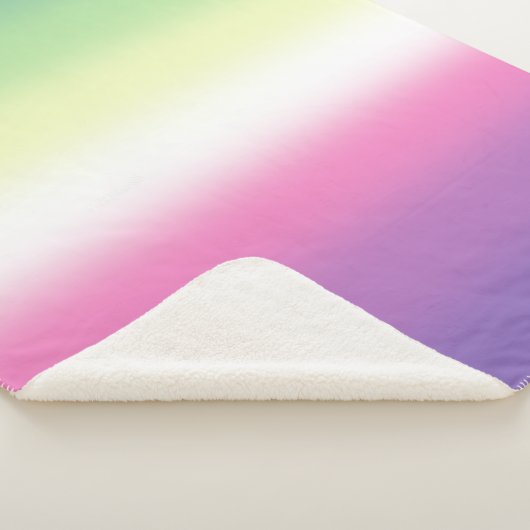 Gradient Genderfea Pride Flag – Genderdoe Flag Sherpa Deken (3/4)