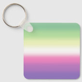 Gradient Genderfea Pride Flag – Genderdoe Flag Sleutelhanger (Voorkant)