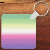 Gradient Genderfea Pride Flag – Genderdoe Flag Sleutelhanger (Achterkant)
