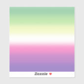 Gradient Genderfea Pride Flag – Genderdoe Flag Sticker (Vel)