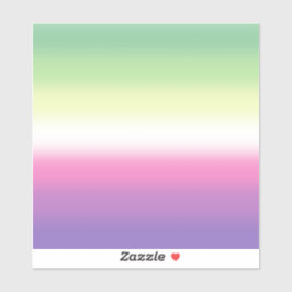 Gradient Genderfea Pride Flag – Genderdoe Flag Sticker