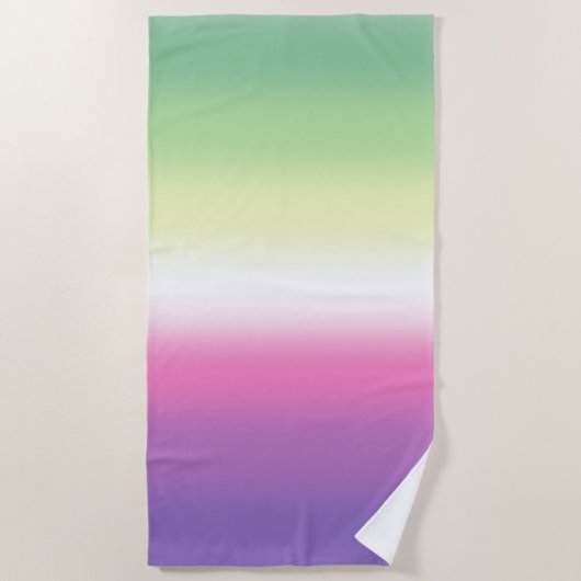 Gradient Genderfea Pride Flag – Genderdoe Flag Strandlaken (Voorkant)