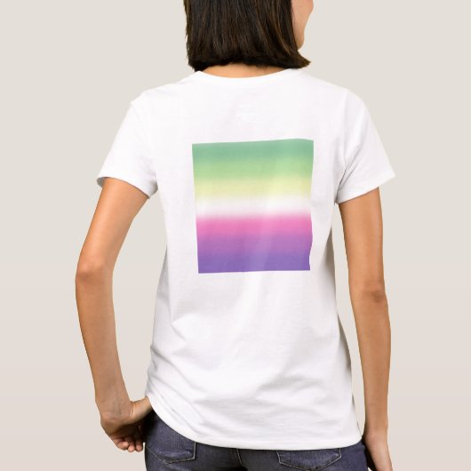 Gradient Genderfea Pride Flag – Genderdoe Flag T-shirt (Achterkant)