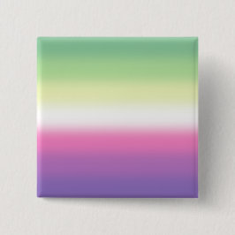 Gradient Genderfea Pride Flag – Genderdoe Flag Vierkante Button 5,1 Cm