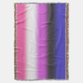 Gradient Genderfluid Pride Flag – Genderfluid Flag Deken (Voorkant Verticaal)
