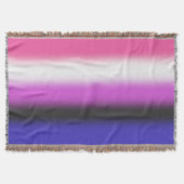 Gradient Genderfluid Pride Flag – Genderfluid Flag Deken (Voorkant)