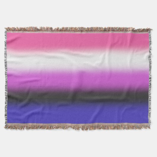 Gradient Genderfluid Pride Flag – Genderfluid Flag Deken (Voorkant)