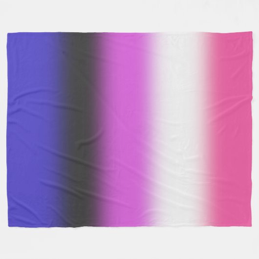 Gradient Genderfluid Pride Flag – Genderfluid Flag Fleece Deken (Voorkant (Horizontaal))