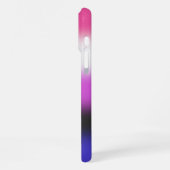 Gradient Genderfluid Pride Flag – Genderfluid Flag iPhone Hoesje (Linkerkant)