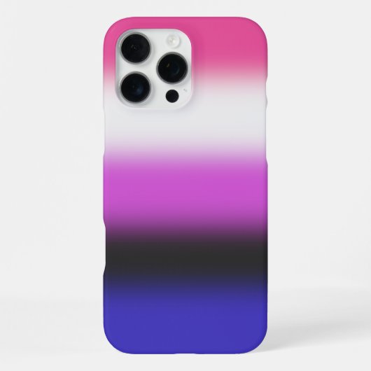 Gradient Genderfluid Pride Flag – Genderfluid Flag iPhone Hoesje (Achterkant)