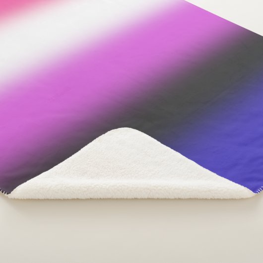 Gradient Genderfluid Pride Flag – Genderfluid Flag Sherpa Deken (3/4)