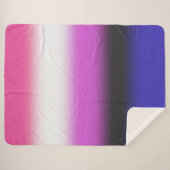 Gradient Genderfluid Pride Flag – Genderfluid Flag Sherpa Deken (Voorkant (horizontaal))
