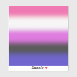 Gradient Genderfluid Pride Flag – Genderfluid Flag Sticker