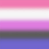 Gradient Genderfluid Pride Flag – Genderfluid Flag Sticker (Voorkant)