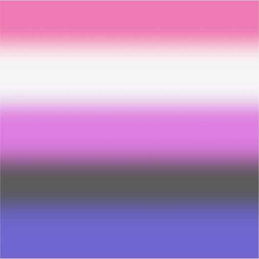 Gradient Genderfluid Pride Flag – Genderfluid Flag Sticker (Voorkant)