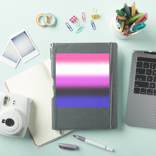 Gradient Genderfluid Pride Flag – Genderfluid Flag Sticker (iPad Cover)
