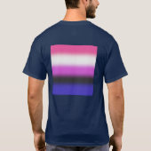 Gradient Genderfluid Pride Flag - Genderfluid Flag T-shirt (Achterkant)