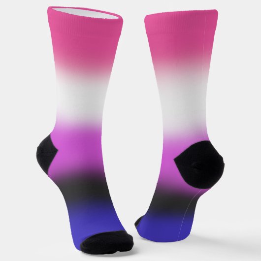 Gradient Genderfluid Pride Flag Sokken (Gebogen)