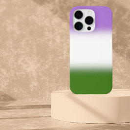 Gradient Genderqueer Pride Flag – Genderqueer Flag iPhone 16 Pro Hoesje