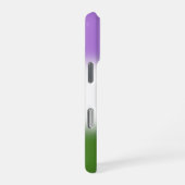 Gradient Genderqueer Pride Flag – Genderqueer Flag iPhone Hoesje (Rechterkant)